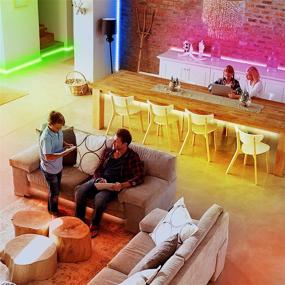 img 2 attached to 🎶 PHOPOLLO 50ft Bluetooth LED Strip Lights - Color Changing RGB Lighting, App Controlled, Sync to Music