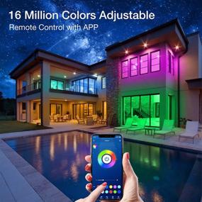 img 3 attached to 🎶 PHOPOLLO 50ft Bluetooth LED Strip Lights - Color Changing RGB Lighting, App Controlled, Sync to Music