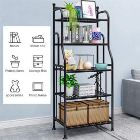 img 3 attached to 📦 Forthcan Metal Shelving Unit Storage Shelves Organizer Rack for Kitchen Living Room Laundry, 5 Tier - Black