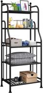 📦 forthcan metal shelving unit storage shelves organizer rack for kitchen living room laundry, 5 tier - black logo