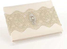 img 2 attached to 📔 Luxurious Lillian Rose Gold Lace Vintage Ivory Satin Wedding Guest Book (GB810 G): Elegant Keepsake for Memorable Moments, 8.75 x 6 Inch