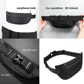 img 3 attached to 🏃 WAMEDA Running Waist Pack: Fashionable and Sweat-Proof Sports Fitness Belt for Men and Women