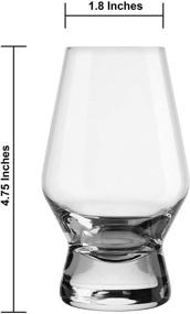 img 2 attached to 🥃 JoyJolt Halo Crystal Whiskey/Scotch Glasses: Superior Set of 2 for Perfect Liquor Enjoyment. Premium Whisky Glass or Bourbon Tumbler. 7.8 Ounce Capacity.