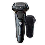 💈 panasonic arc5 electric cordless razor for men - wet dry shaver with pop-up trimmer, 16-d flexible pivoting head, intelligent shaving sensor - black logo