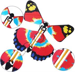img 1 attached to Outee Flying Butterfly Surprise: The Ultimate Powered Novelty & Gag Toy