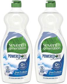 img 2 attached to 🍽️ Seventh Generation Free & Clear Dish Liquid - 25 oz - Pack of 2