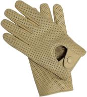 🧤 riparo motorsports men's genuine leather mesh perforated summer driving motorcycle gloves: optimal comfort and protection logo