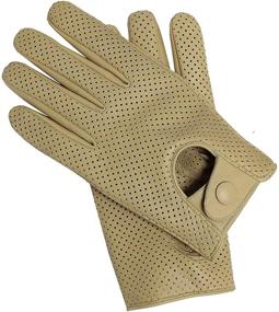 img 2 attached to 🧤 Riparo Motorsports Men's Genuine Leather Mesh Perforated Summer Driving Motorcycle Gloves: Optimal Comfort and Protection