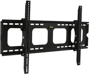 img 4 attached to Mount-It! Large Tilting TV Wall Mount Bracket - 42-80 Inch, 220 lb Capacity, VESA Compatible, Low Profile, Flat Screens