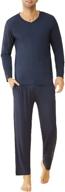 latuza men's bamboo viscose pajama sleeves logo