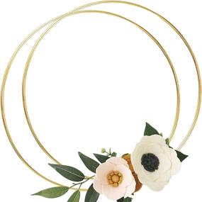 img 4 attached to Macrame Catchers，Floral Wedding Hanging Craft，Gold