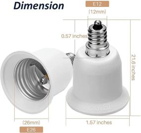 img 1 attached to 💡 Enhance Your Lighting with JACKYLED 15 Pack Chandelier Converter Adapter