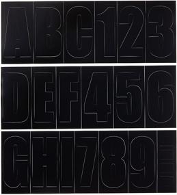 img 3 attached to 🚤 Shoreline Marine PWC Letter and Number Kits: 3" Vinyl Stickers in Carbon/Black - Chemical-Resistant, Black Color