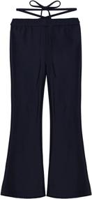 img 1 attached to TiaoBug Classic Stretchy Dancewear Trousers