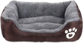 img 4 attached to 🐾 AsFrost Super Soft Pet Sofa Bed - Non-Slip Bottom Lounger for Cats - Self Warming and Breathable - Premium Bedding