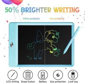 img 3 attached to TEKFUN LCD Writing Tablet Doodle Board - 8.5inch Colorful Drawing Pad for 3-7 Year Old Boys - Blue