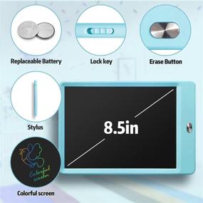 img 2 attached to TEKFUN LCD Writing Tablet Doodle Board - 8.5inch Colorful Drawing Pad for 3-7 Year Old Boys - Blue