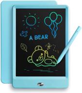 tekfun lcd writing tablet doodle board - 8.5inch colorful drawing pad for 3-7 year old boys - blue logo