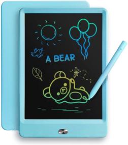 img 4 attached to TEKFUN LCD Writing Tablet Doodle Board - 8.5inch Colorful Drawing Pad for 3-7 Year Old Boys - Blue