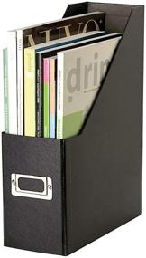 img 1 attached to 📚 Organize Your Magazines with the Snap-N-Store Fiberboard Magazine File in Black (SNS01565)