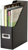 📚 organize your magazines with the snap-n-store fiberboard magazine file in black (sns01565) logo