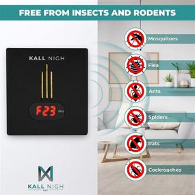 img 3 attached to 🦟 KALL Nigh 2021 Ultrasonic Pest Repeller with Night Light and Electromagnetic Technology - Plug-in Device Efficiently Rejects Pests, Insects, Rodents, Cockroaches, Wasps, and Small Creatures - Compact, Safe, and Quiet