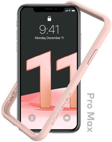 img 4 attached to 🦏 RhinoShield Bumper Case for iPhone 11 Pro Max - CrashGuard NX: Slim, Shock Absorbent, 11ft Drop Protection - Blush Pink