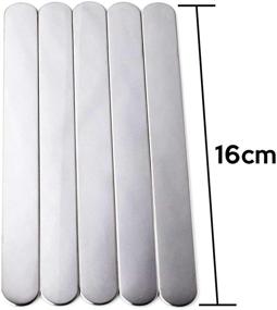 img 3 attached to ✨ Bastex Bracelet Blanks for Stamping and DIY Jewelry Making. 5/8” x 6” Inch 14 Gauge Stainless Steel Blanks. Pack of 8. Long and Flat for Customized Presents, Gifts, Bangle Crafting, and Bending.