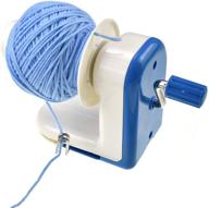 🧶 looen yarn winder set for crochet knitting project - hand-operated winding machine with metal handle and tabletop clamp - sturdy yarn ball cakes string winder logo