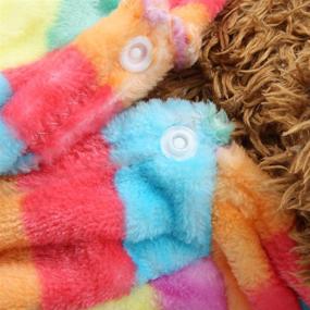 img 1 attached to 🐶 Felenny Dog Costume Pet Hoodies Clothes Winter Warm Flannel Pajamas Fashion Soft PJS Jumpsuit Outfits for Dogs Cats