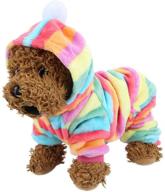 🐶 felenny dog costume pet hoodies clothes winter warm flannel pajamas fashion soft pjs jumpsuit outfits for dogs cats logo