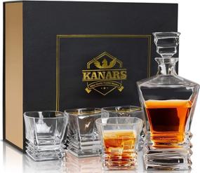 img 4 attached to 🥃 Exquisite KANARS Crystal Whiskey Decanter: Unveiling Luxury & Elegance