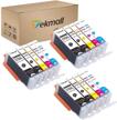 🖨️ tekmall compatible ink cartridges replacement for pgi-270xl cli-271xl, suitable for pixma ts5020, ts6020, mg6821, mg5720, mg5721, mg5722, mg6820, mg6822 printers- 15 packs (3 sets excluding gray) logo