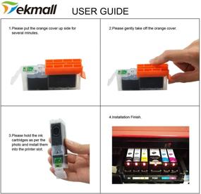 img 2 attached to 🖨️ TekMall Compatible Ink Cartridges Replacement for PGI-270XL CLI-271XL, Suitable for PIXMA TS5020, TS6020, MG6821, MG5720, MG5721, MG5722, MG6820, MG6822 Printers- 15 Packs (3 Sets Excluding Gray)