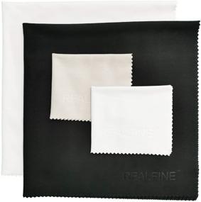 img 4 attached to 🧽 REALFINE Lens Cleaning Cloths - Safely Clean Eyeglasses, Camera Lenses and Electronics Screens - Non-Scratch Microfiber Cloth (Extra Large Pack)