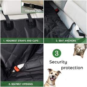 img 1 attached to 🐾 KQRNS Dog Seat Cover - Pet Seat Cover for Cars, Trucks, and SUVs - Scratch Proof, Nonslip, Heavy Duty Hammock Design