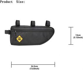 img 2 attached to 🚴 MOOCi Waterproof Triangle Bicycle Frame Bag - Professional Bike Accessories for Storing Essentials Under the Tube