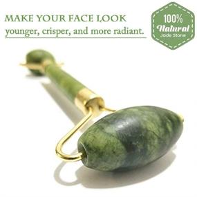 img 3 attached to 🌿 Ocim Jade Roller: Rejuvenate Skin & Remove Wrinkles with 100% Natural Facial Jade Stone for Face and Eyes Massage