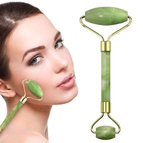 img 1 attached to 🌿 Ocim Jade Roller: Rejuvenate Skin & Remove Wrinkles with 100% Natural Facial Jade Stone for Face and Eyes Massage