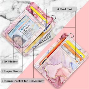 img 2 attached to Stylish Watercolor Women's Handbag & Wallet Set with Convenient Pocket Wallet Holder Keychain