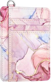 img 4 attached to Stylish Watercolor Women's Handbag & Wallet Set with Convenient Pocket Wallet Holder Keychain