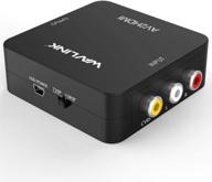 конвертер rca в hdmi - wavlink 1080p 3rca в hdmi cvbs av composite video audio адаптер с usb-кабелем для зарядки, поддерживает 1080p для пк ноутбук xbox ps4 ps3 тв stb vhs vcr камера dvd логотип