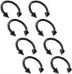 bling piercing horseshoe earrings anodized logo