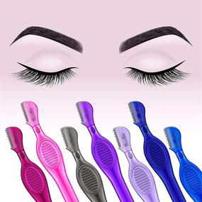 img 1 attached to 🎁 28-Piece Eyebrow Razor Set - Eyebrow Knife, Shaper, Trimmer, Shaver, and Facial Hair Removal Tool - Perfect Gift for Christmas and Valentine's Day (Assorted Colors)