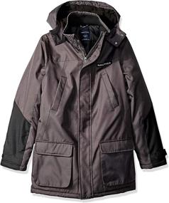 img 3 attached to Boys' Heavyweight Ballistic Snorkel Jacket by Nautica