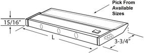 img 1 attached to 💡 American Lighting 043T-14P-WH: Efficient 8-Watt Hardwire Fluorescent Under Cabinet Lighting in White, 14-Inch Length