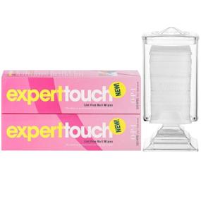 img 4 attached to Tbestmax Set of 650 Lint Free Nail Wipes for Clear Acrylic Gel Polish with Convenient Pad Storage