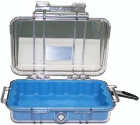 img 1 attached to Pelican 1020 Micro Case (Blue/Clear)