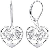 🌳 jo wisdom 925 sterling silver cz tree of life earrings logo