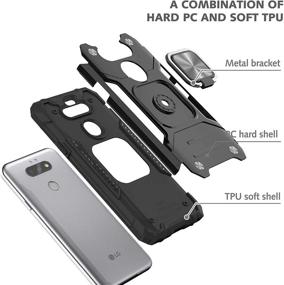 img 1 attached to LG Aristo 5 /Aristo 5/ Fortune 3/ Risio 4 /Phoenix 5/ K8X /K31 Case With Tempered Glass Screen Protector [2 Pack]